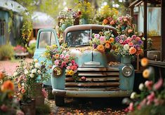 Spring Outdoor Truck Head Flowers Backdrop - Gatsby Backdrop Flower Booth, Flowers Backdrop, Jeep Hair, Jeep Car, Green Photography, Garden Party Birthday, Pregnant Wedding, Spring Outdoor, Garden Birthday