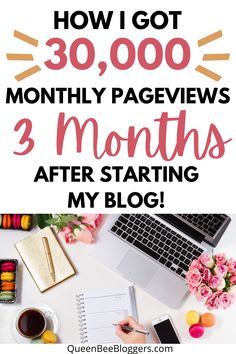 the title for how i got 30, 000 monthly page views 3 months after starting my blog