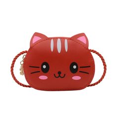 Gender: For kids Material: PU Leather Closure Type: Zipper Pattern: Other Fashion Element: Other Style: Childlike cute Occasion: Daily Matching Baby Backpack, Cat Purse, Cat Kids, Heavy Bags, Girls Handbags, Cat Bag, Coin Purse Wallet, Cute Cartoon Animals, Mini Handbags