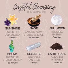 Crystal Cleansing, Wiccan Magic, Crystal Healing Stones, Crystal Magic