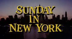 the title for sunday in new york