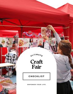 the ultimate craft fair checklist for women's life is here and it's free