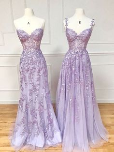 Purple Formal Dress, Baju Kahwin, Lace Long Prom Dress, Purple Evening Dress, Formal Dresses Graduation, Purple Prom, Purple Dresses