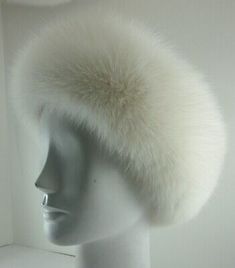 Top Seller for Real Shadow White Fox Fur Headband made in the USA, Women's Accessories White Fur Headband, Russian Winter, Ear Cap, Fur Headband, Scarf Headband, Fur Hat, White Fur, Winter Warmers, Neck Wrap