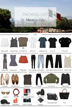 the packing list for mexico city