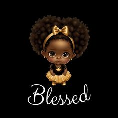 Afro Puff Drawing, Dress Digital Art, Art Black Love, Black Baby Girl, Black Baby Art, Afro Puffs, Black Inspirational Quotes, African Women Art, Black Woman Artwork