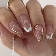 Sophisticated Nails, Fancy Nails Designs, Homecoming Nails Acrylic, Bride Nails, Short Acrylic Nails Designs, Homecoming Nails, Silver Nails