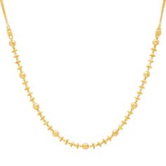 Add a elegant layer of pure 22k yellow gold with this beautifully beaded gold chain from Virani! Features• Virani signature 22K yellow gold.• Beaded details.Specifications• Minimum Width - 2 millimeters • Maximum Width - 4.9 millimeters • Length - 18 inches• Weight - 17.5 grams Gold Bead Necklace, Gold Beads, Beaded Chain, Antique Gold, Gold Chains, Gold Chain, Necklace Set, Precious Stones, Yellow Gold