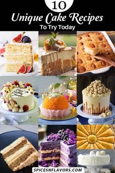 the top ten unique cake recipes to try out for your next party or special occasion