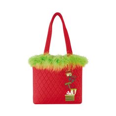 Carry everything you need with casual elegance. With this bag from C&F Home, you are guaranteed to travel in high-class! The Holiday Aisle® | The Holiday Aisle® Gifts Ruffle Tote 10.0 H x 4.0 W x 13.0 D in green / in Red | 13" H X 10" W X 4" D | Wayfair Handbags For School, Pocket Handbag, Straw Beach Bag, Christmas Bags, Christmas Prints, Casual Elegance, The Holiday Aisle, Casual Bags, Gifts For Boys