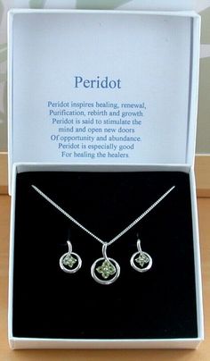 Peridot Gemstone Necklace & Earrings | Peridot Jewellery | UK Outfit With Jewelry, Necklace And Earrings Set, Rings Bracelets, Necklace And Earrings