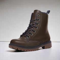 "Crafted with utmost care, these boots offer a unique combination of style and sustainability. Made from exquisite, buttery soft vegan leather, they are a testament to our commitment to the environment. The synthetic sole provides both durability and comfort, ensuring that you can wear them all day long without any discomfort. These mid-height boots measure approximately 6\" from the arch to the top, giving you the perfect balance between support and flexibility. With a platform measuring approximately 0.75\", you'll enjoy a subtle lift that adds a touch of elegance to your stride. To enhance your comfort, we've added a padded tongue, meticulously sewn in to ensure a cozy fit. These boots offer exceptional ankle support, allowing you to confidently explore any terrain. They are highly brea Mid Height Boots, Cottagecore Dark Academia, Cottagecore Dark, Combat Boots Men, Boots Mens, Mens Leather Boots, Warm Socks, Ankle Support, Shoe Insoles