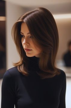 Add a modern twist to your hairstyle with a blunt long layered bob. Sharp ends and textured layers create a sleek, sophisticated look. Click to explore more styles and save your favorites. #haircut #longbob #layered Layered Long Bob Straight Hair, Long Layered Bob Thick Hair, Straight Textured Long Bob, Long Bob Blow Dry, Long Sleek Haircut, Layered Bob Blowout, Bob With Textured Ends, Sleek Haircuts, Long Layered Bob Hairstyles