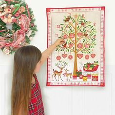 This charming fabric advent calendar is timeless, it doubles up as a Christmas decoration, cheering up the most dismal of December days. When you buy this advent calendar you'll be creating a new family tradition, full of the magic and joy of Christmas. Let your imagination run wild and fill the 24 generously sized pockets with candy, chocolates, or gifts.Your new advent calendar is made with care and attention out of quality cottons, to withstand the test of time so you can bring it out year af Advent Calendar With Pockets, Custom Handwriting Gifts, Christmas Tree Fabric, Reusable Advent Calendar, December Days, Fabric Advent Calendar, Calendar Advent, Christmas Delights, Tree Fabric