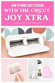 how to make easy stickers with the cricut joy xtra