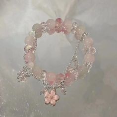 Faster shipping. Better service Beaded Chain Bracelet, Blossom Bracelet, Crystal Flowers, Flowers Butterfly, Friend Jewelry, Bracelets Design, Best Friend Jewelry, Tassel Bracelet, Crystal Beads Bracelet