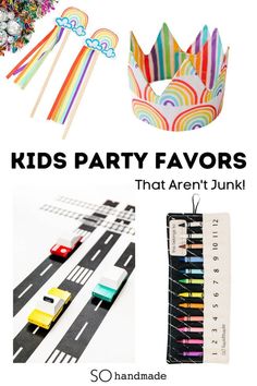 kids party favors that arent junk Road Trip Toys, Travel Play Mat, Party Favors Ideas, Toddler Stocking Stuffers, Wooden Toy Shop, Fun Summer Crafts, Kids Party Favors, Favors Ideas, Rainbow Bag