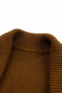 Brown Shawl Collar Belted Knitted Long Sweater Stretch Soft Knit Outerwear For Cold Weather, Acrylic Textured Knit Outerwear For Cold Weather, Winter Cotton Knit Outerwear, Brown Knitted Sweater Vest For Winter, Casual Wool Sweater Vest For Winter, Fall Cotton Textured Knit Sweater Vest, Fall Textured Knit Cotton Sweater Vest, Cozy Wool Sweater Vest For Winter, Brown Knitted Cotton Sweater Vest