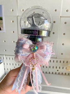 Handmade : Lightstick bow handmade for all lightstick K-Pop Lightstick Decoration Ideas, Decorated Lightsticks, Custom Lightstick, Engene Bong