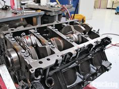 an engine block is shown in this image