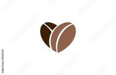 a coffee bean logo with the letter c in it's middle and bottom half