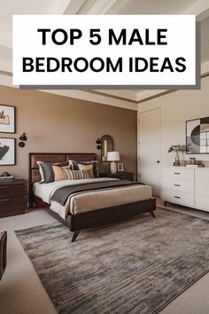 the top 5 male bedroom ideas