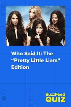 the pretty little liars are featured in this promotional ad for tv series, who said it