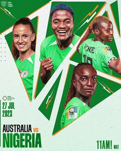 the australian women's soccer team has been featured in this poster