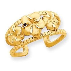 This toe ring is made of solid 14K gold with a total approximate gold weight of 1.8 grams, the lovely toe ring has an open back so it will fit any one. (JC789) Precious Gemstones Jewelry, Toe Ring, Fabulous Jewelry, Tory Burch Miller Sandal, Summer Jewelry, Toe Rings, Beach Jewelry, Jewelry Ideas, Precious Metals