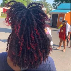 Comb Coils, Red Tips, Blond Ombre, Beautiful Dreadlocks, Short Locs Hairstyles, Blonde Roots, Starter Locs, Dreads Styles, Loc Journey