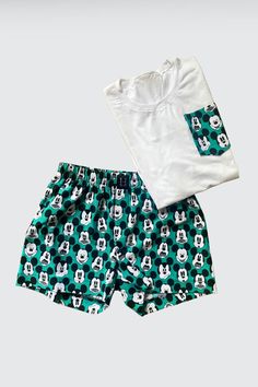 This shorts are perfect pyjamas (pajama) gift for sleeping lovers, couples, lovers, natural fabrics lovers, bride, groom, family, holiday, family holiday, and everyone who loves comforts and natual sleeping.  Cute funny print will make You smile all day long.  Tshirt perfectly matches shorts giving You finished night look! IF COMFORT AND SMILE IS WHAT YOU CARE MOST I HAVE SOMETHING FOR YOU💜❤ Shorts for sleeping in colorful, unusual patterns that will make every morning and night so pleasant. Sh Pajama Gift, Loungewear T-shirt With Character Print, Short Sleeve, Sleep Lover, Playful Character Print Sleepwear With Short Sleeves, Short Sleeve Cartoon Print Sleepwear For Playtime, Casual Cotton Mickey Mouse Sleepwear, Cotton Pajama Set, Mickey Mouse Cotton Sleepwear For Bedtime, Adult Pajamas