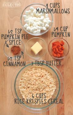 the ingredients to make this recipe include carrots, marshmallows, and pumpkin