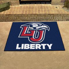 the university of liberty logo is shown on a door mat