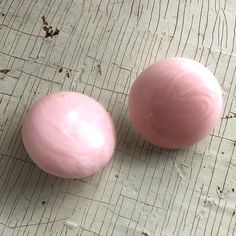 Pink marbled button earrings with a shiny finish. These saucer sized retro button studs are a great disc shape with a dome. This size measures just over 1" or 30mm in diameter. Earrings are made with vintage lucite parts that were made in the US or Europe in the 1960's - early 80's. We hand-set them with surgical steel earring posts and they have sturdy surgical steel/acrylic backings on them as well. Light-weight & fun to wear. Button Studs, Surgical Steel Earrings, Button Earrings, Earring Posts, Vintage Lucite, Post Earrings, Marble, Stud Earrings, Pink