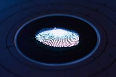 a fingerprint is seen in the center of a circular object