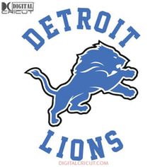 detroit lions logo on white background