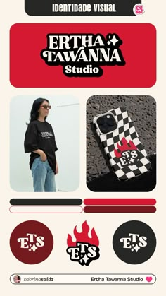 an advertisement for a cell phone case that has been designed to look like a checkerboard