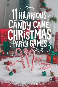 Want to add some festive fun to your holiday party? The Candy Cane Games are perfect for groups, Christmas parties, or family game nights! Play one or ALL of them! Easy, funny, and great for making memories. Funny Holiday Games For Family, Candy Cane Games For Adults, Candy Cane Games For Kids, Candy Cane Fishing Game, Candy Cane Games, Christmas Games For Family Funny, Marshmallow Games, Candy Cane Fishing, Candy Cane Game