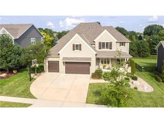 this is an aerial view of a house