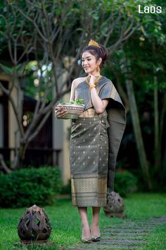 Traditional Laos Dress, Laos Traditional Clothing, Laos Sinh Traditional Dresses, Lao Sinh Traditional Dresses, Lao Traditional Outfit, Laos Traditional Dress, Laos Art