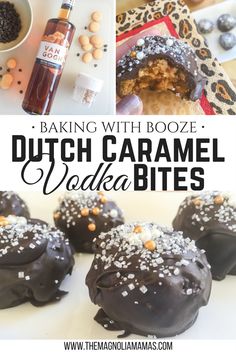 the making with booze dutch caramel vodka bites are delicious and easy to make