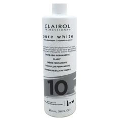 Mixes Easily With Any Clairol Professional Haircolor Or Lightener Into A Creamy Consistency Ideal For Chemically Treated Hair, Single Process Application Or Powder Lighteners Laboratory Stabilized To Guarantee Consistent, Predictable Results. Size: (Pack of 3). Clairol Developer, Bleached Hair, Treated Hair, Pure White, Chemicals, Hair Care, Hair Color, Pure Products, 10 Things