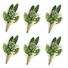 PRICES MAY VARY. ♡ These greenery boutonnieres are designed for bridegroom & groomsmen, decorated with the perfect touch of greenery, wrapped jute twine adds a rustic touch to this piece. Perfect for formal events and weddings ♡ A gorgeous handcrafted, vintage wedding boutonniere that make a great keepsake to remember your special day. ♡ Occasions: Perfect for groom, bestmen, groomsmen, suitable for fall greenery wedding, rustic boho country french wedding, prom boutonniere,ceremony, anniversary Eucalyptus Boutonniere, Forest Wedding Decorations, Corsage Wristlet, Green Boutonniere, Succulent Boutonniere, Prom Corsage And Boutonniere, Corsage And Boutonniere Set, Wedding Corsage, Groomsmen Boutonniere