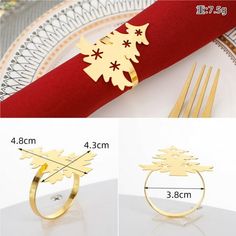 gold plated christmas tree design ring size guide