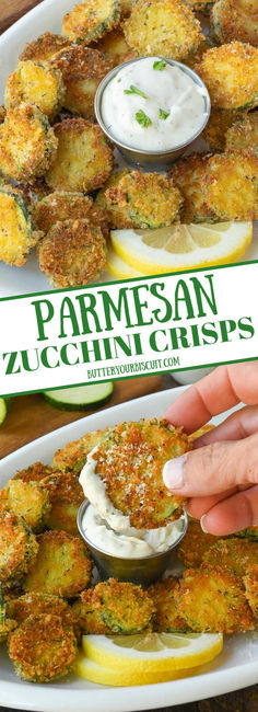 Zucchini crisps on a plate Zucchini Squash Recipes, Mushroom Skillet, Zucchini Rounds, Sliced Zucchini, Zucchini Crisps, Fried Veggies, Eggplant Recipes Easy