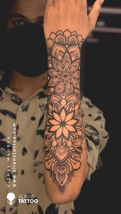 A geometric design is basically an amalgam of basic geometric shapes, combined and repeated throughout the tattoo to create a bigger object. It can be precise or abstract based on the design.

Checkout this amazing Mandala Tattoo for men on arm done by Vishal Maurya at Aliens Tattoo India.

If you wish to get this tattoo visit - https://www.alienstattoo.com/geometric-tattoo-ideas Mandala Tattoo For Men, Mandala Tattoos For Women, Aliens Tattoo