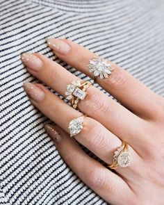 gorgeous wedding and engagement rings Dark Engagement Ring, Marrow Fine Jewelry, Marrow Fine, Nails Opi, Middle Finger Ring, Gorgeous Engagement Ring, Nails Gel, Put A Ring On It