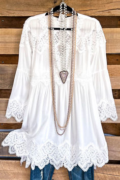 White Lace Top Size Small to 3X - Available in Plus Size. Boho Style Dreamy Top, plus size clothing. The Most Beautiful Top - Angel Heart Boutique - Located in Edmond OK Pink Cowboy Boots, Feminine Top, Plus Size Boutique, Exclusive Clothing, Pretty Blouses, White Lace Top, Plus Size Shopping, Different Outfits, Clothing Size Chart