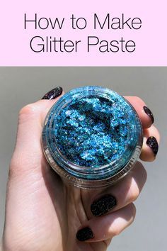 Diy Hair Glitter, Recipe Crafts, Glitter Face Makeup, Glitter Hair Gel, Homemade Glitter, Glitter Face Paint, Fancy Candles, How To Make Glitter, Face Glitter