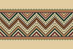 a decorative border with different colors and patterns